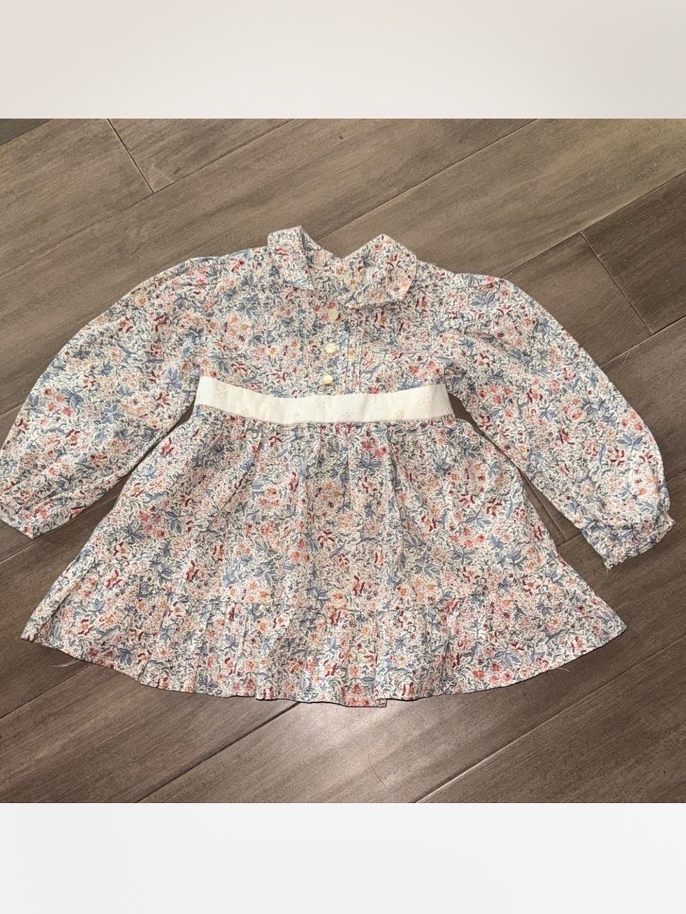 Vintage Floral Cottagecore Toddler Dress 18-24 mos.